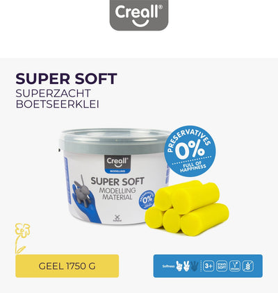 Creall Suppersoft Clay Yellow, 1750gr.