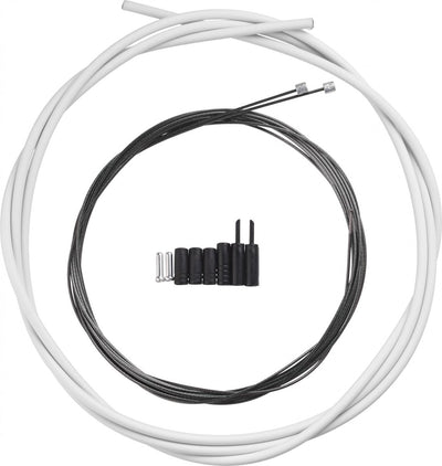 Shimano jeu de câbles de dérailleur ot-sp41 race 2100 mm blanc 4 pièces