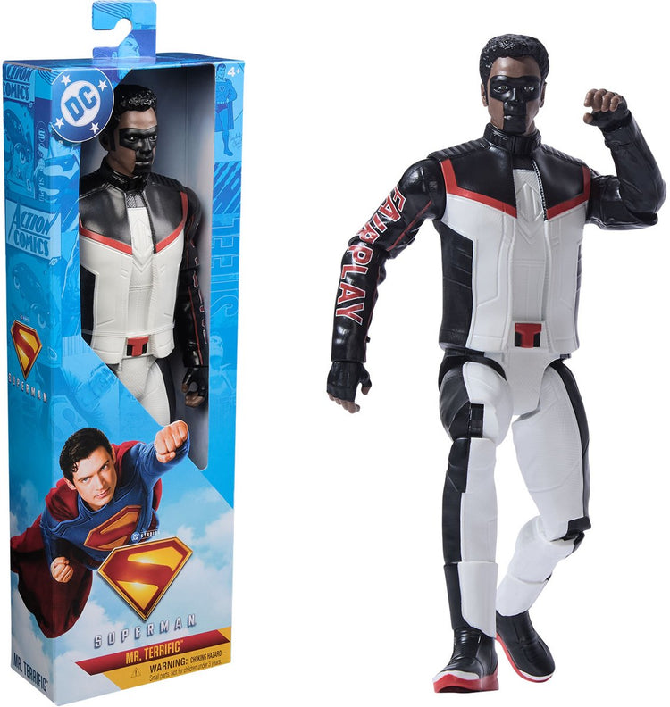DC Comics, figurine de super-héros Superman Mr Terrific de 30 cm, jouet pour enfant, jeu fantastique