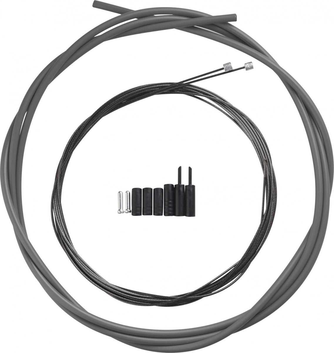 Jeu de câbles de changement de vitesse pour vélo de course Shimano Optislick, gris