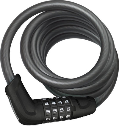 Abus câble antivol à bobine tresor 6512c noir 180cm support scmu inclus