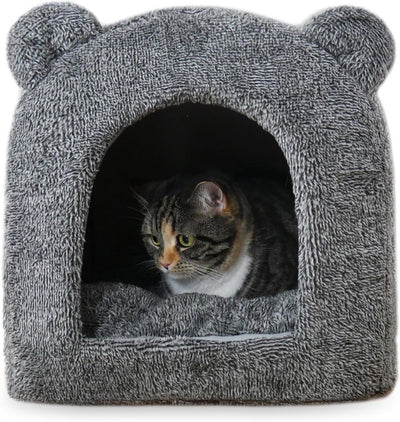 40 winks panier de chat iglo en peluche gris