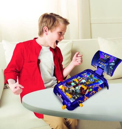 Flipper de table électronique Lexibook les Gardiens de la Galaxie avec un superbe design, des sons, des éclairages et des partitions numériques pour jouer seul ou défier vos amis.