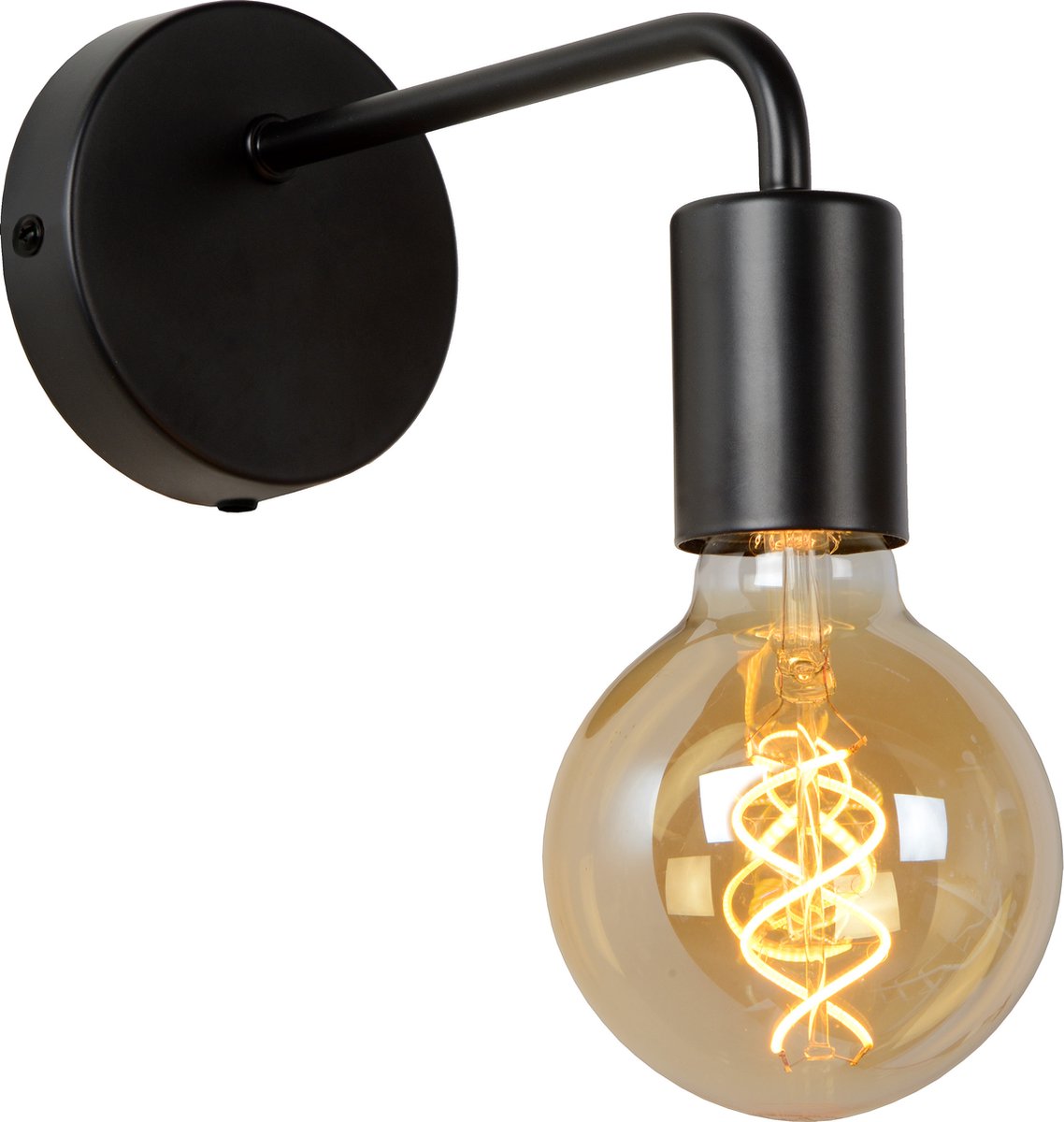 Lucide scott - applique - 1xe27 - noir