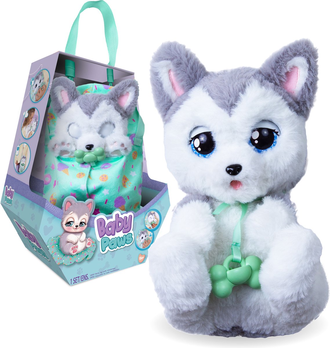 Câlins de câlins husky interactifs