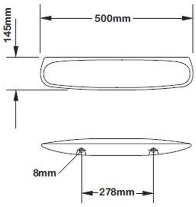 Plieger spring bruxelles étagère 50cm blanc