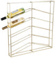 Present time Casier à vin cuadro - or clair - 67x7,5x66cm - scandinave