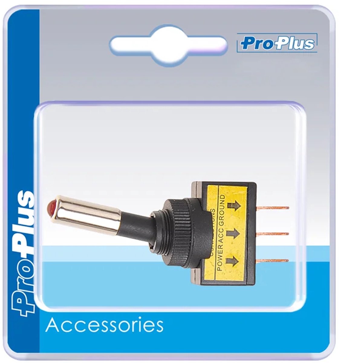 Proplus interrupteur à bascule LED rouge 12v-max. 20a sous blister