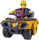 Simba - véhicule jouet Sam le Pompier - Quad Mercury avec Sam le Pompier - à partir de 3 ans