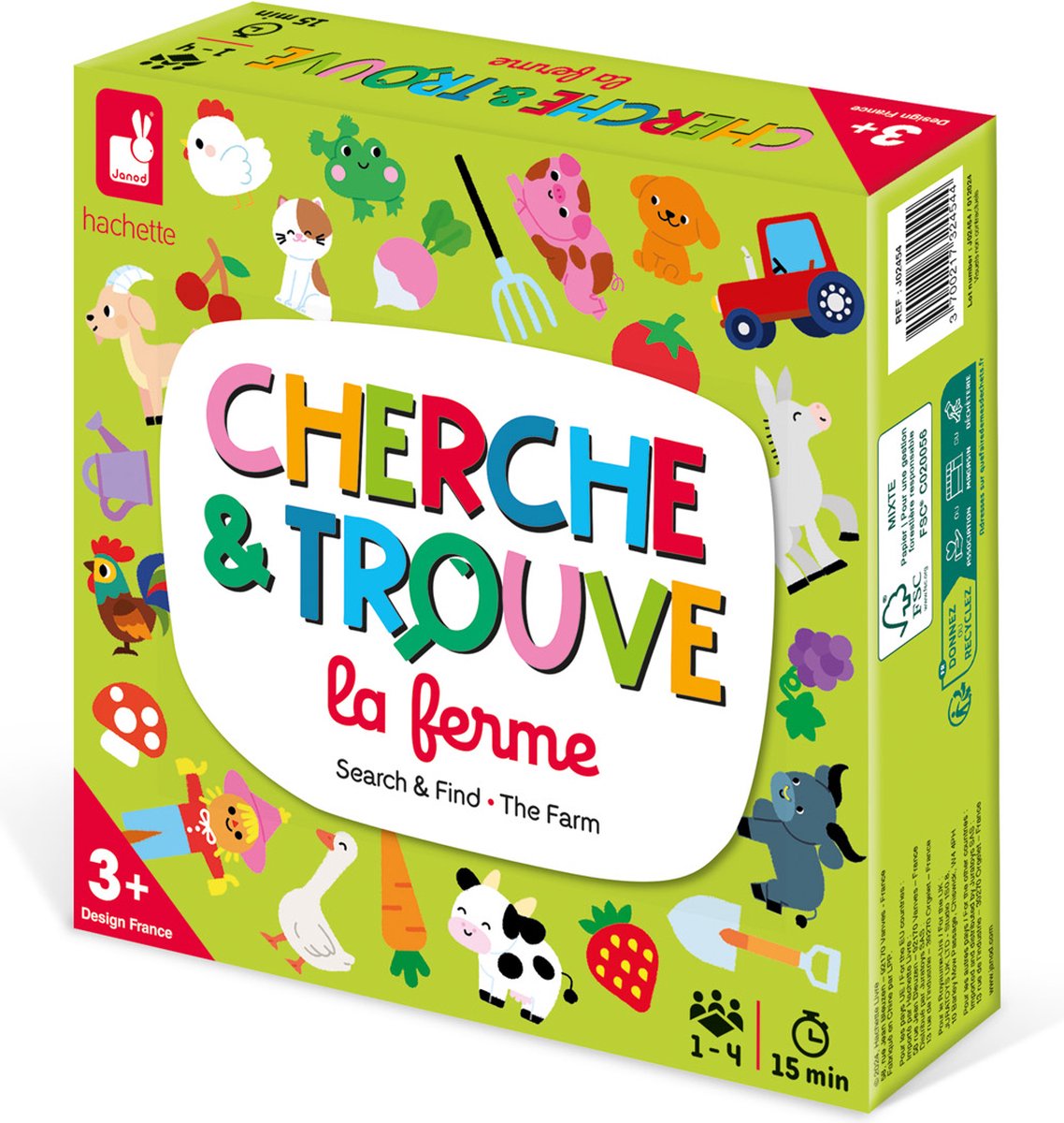 Janod - jeu - objet caché - la ferme