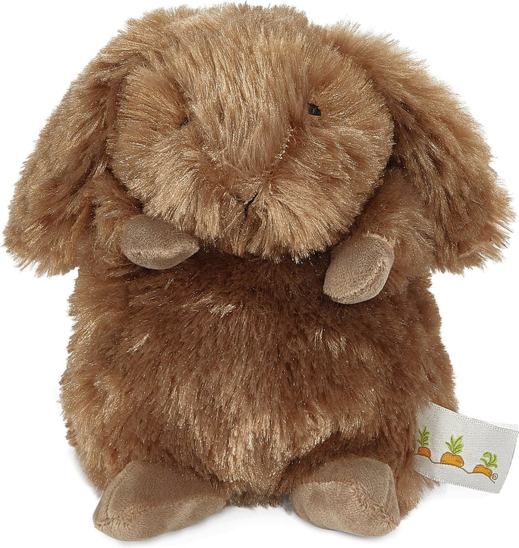 Bunnies by the bay wee peluche lapin - peluche - détails brodés - 18 cm - marron