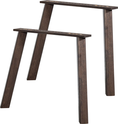 Woood Haarlem pied 4 positions - chêne - brun mystique - lot de 2