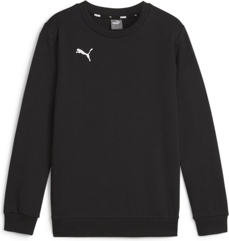 Puma teamgoal casuals ras du cou sweat jr pull de sport pour garçons - noir-blanc