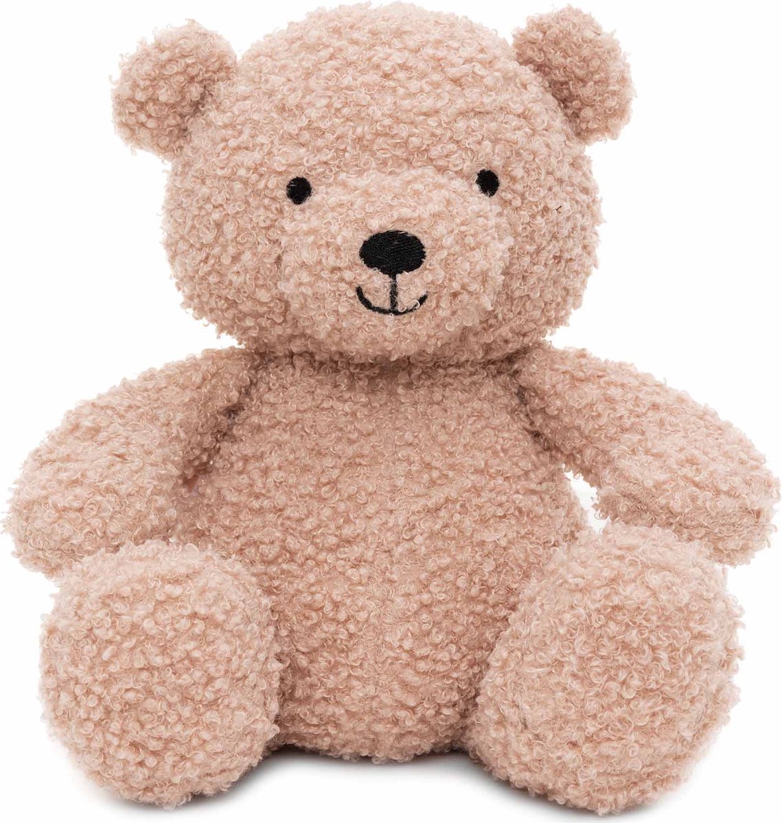 Jollein - peluche ours en peluche - rose sauvage - 25cm - ours en peluche - boucle