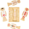 Bigjigs en bois anatomiepuzzel - garçon, 26e.