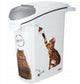 Curver récipient alimentaire chat - 23l - 10kg - 23x51x50cm - blanc gris