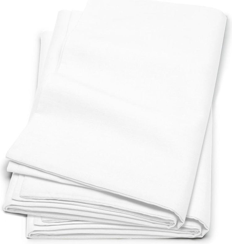 Housse de coussin Cendrillon - lot de 2 taies d'oreiller - coton - flanelle - avec fermeture éclair - 40x80 cm - blanc