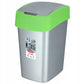 Keter Curver Flip Bin - Poubelle - 9l - Vert argenté - Conception durable