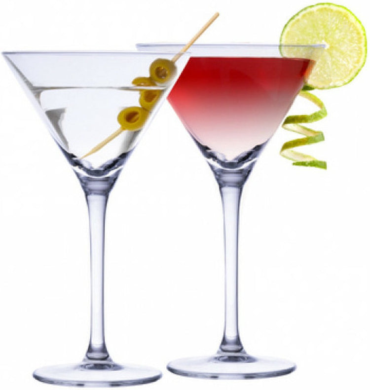 Verres à cocktail Alpina martini - verre - 4x pièces - 220 ml - verres à cocktail - boire des cocktails - cocktails