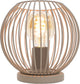 Lampe de table Eglo Lindero - E27 - ø 20 cm - coloris sable beige