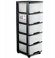 Système de tiroirs Curver - 5x20 litres - avec roulettes