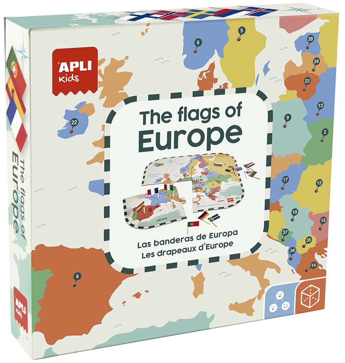Apli puzzle pour enfants drapeaux européens