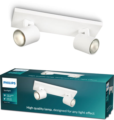Spot en saillie Philips LED Philips Runner - 2 lumières - blanc