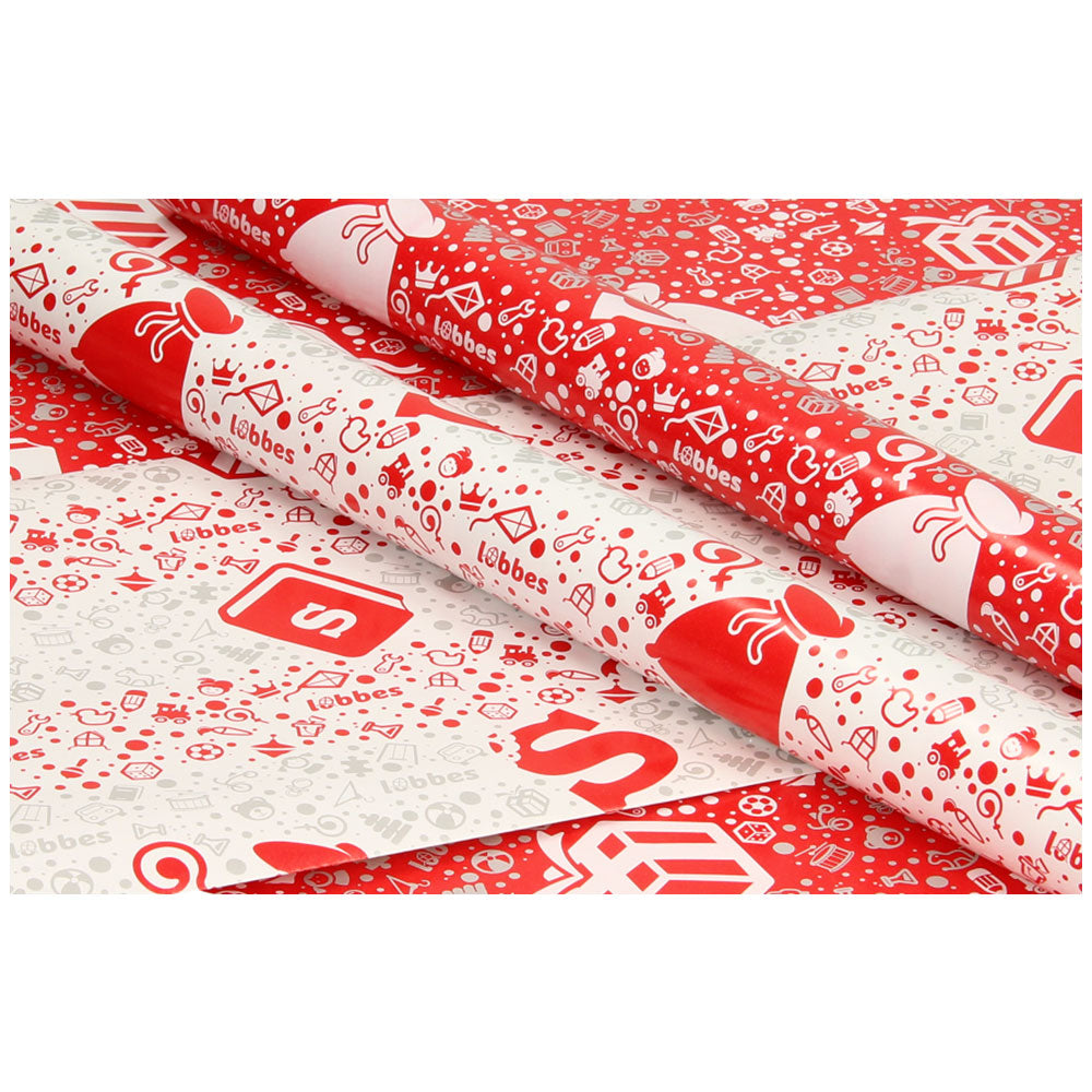 Lobbes Sinterklaas en papier d'emballage, 5mtr