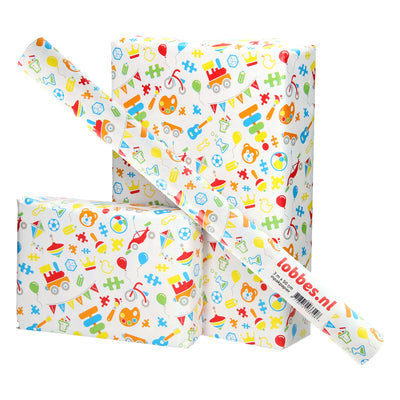 Jouets en papier d'emballage Lobbes, 3 m