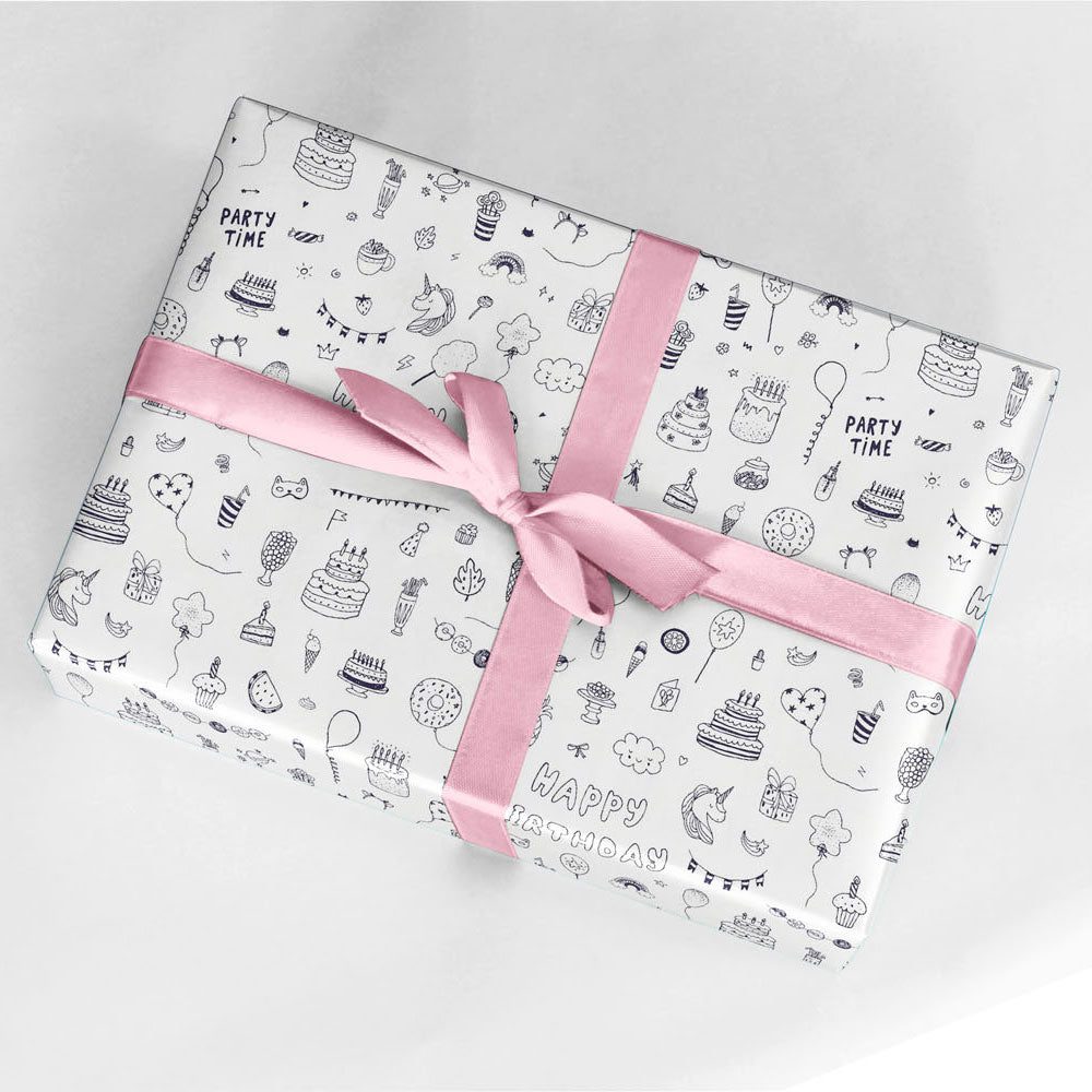 Emballage du papier colorant Unicorn Party, 4 m.