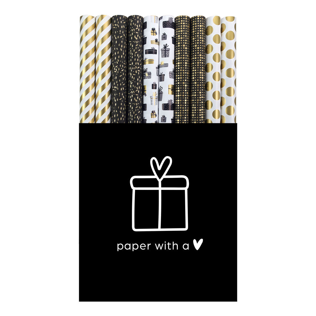 Collection de papier de betteraves en papier cadeau, 50 rouleaux