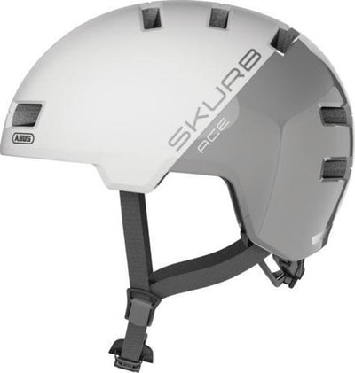 Abus casque skurb ace l argent blanc