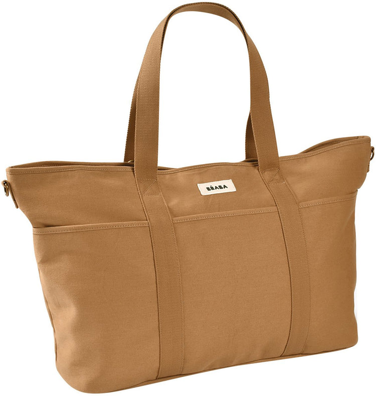 Béaba sac d'allaitement madrid xxl - sac à langer sans pfas - sac à langer avec 11 compartiments de rangement - 65x18x34,5cm - avec compartiment isotherme pour matelas à langer - ocre