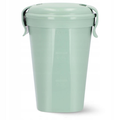Pot de yaourt Curver smart to go - tasse de muesli - 0,6 l - vert - 100 % étanche - va au micro-ondes