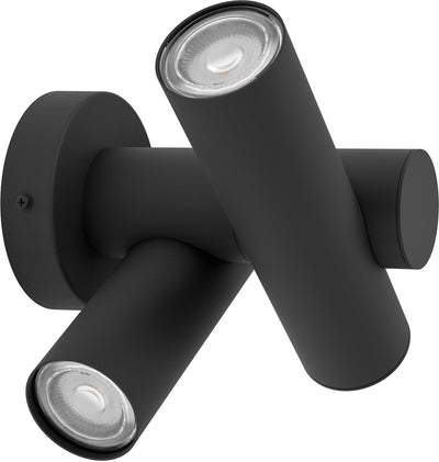 Applique d'extérieur Eglo Fossignano - LED - 25,3 cm - noir clair - inclinable