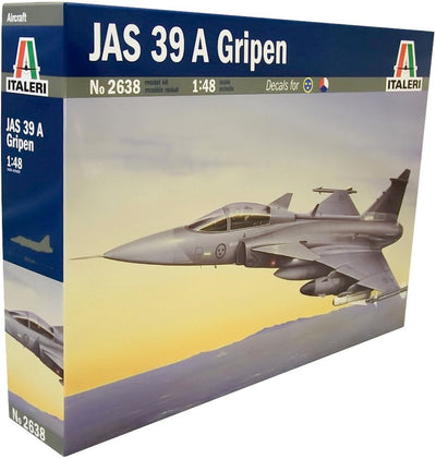 Maquette avion Italeri - 2638 saab jas 39 a gripen - avion de chasse en plastique - 1:48 - modélisme