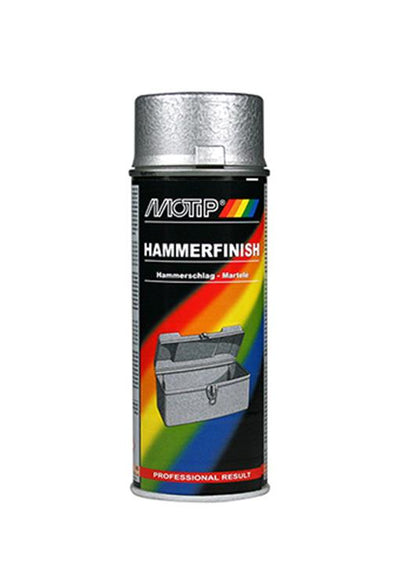 Motip 1051401 - bombe aérosol de peinture martelée argent 400 ml | 1 pièce