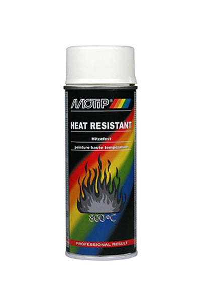 Motip 1051382 - Aérosol blanc résistant à la chaleur 650°c 400 ml | 1 pièce