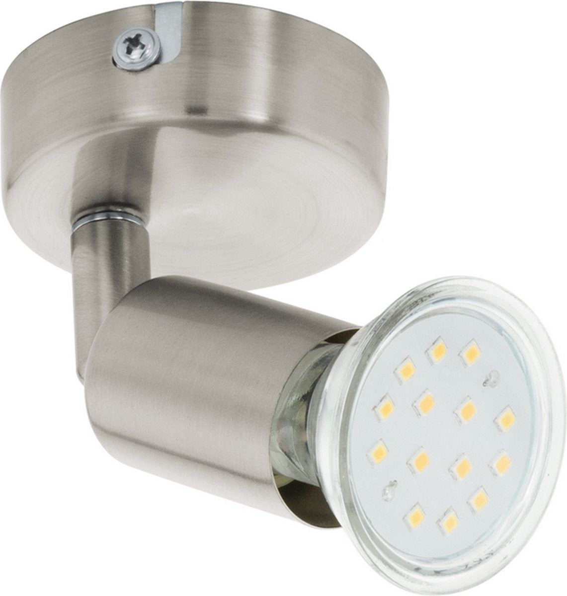 Spot buzz-led Eglo - 1 lumière - nickel mat