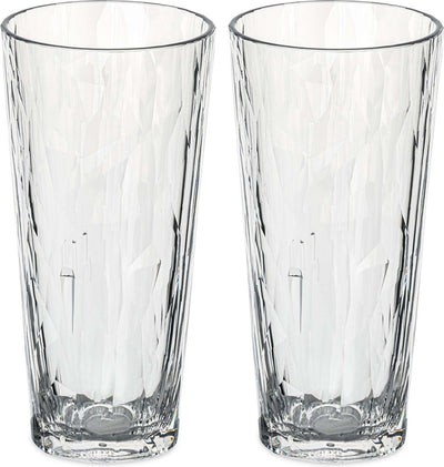 Koziol - club de super verre no. 19 verre 250 ml lot de 2 pièces - thermoplastique - transparent -