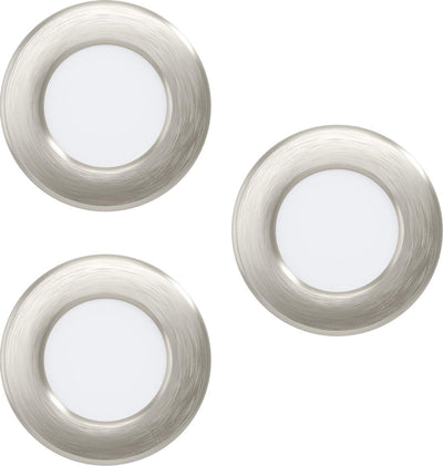 Luminaire encastré Eglo fueva 5 - LED - ø 8,6 cm - gris blanc