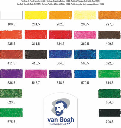 Van Gogh • coffret de base de pastels à l'huile