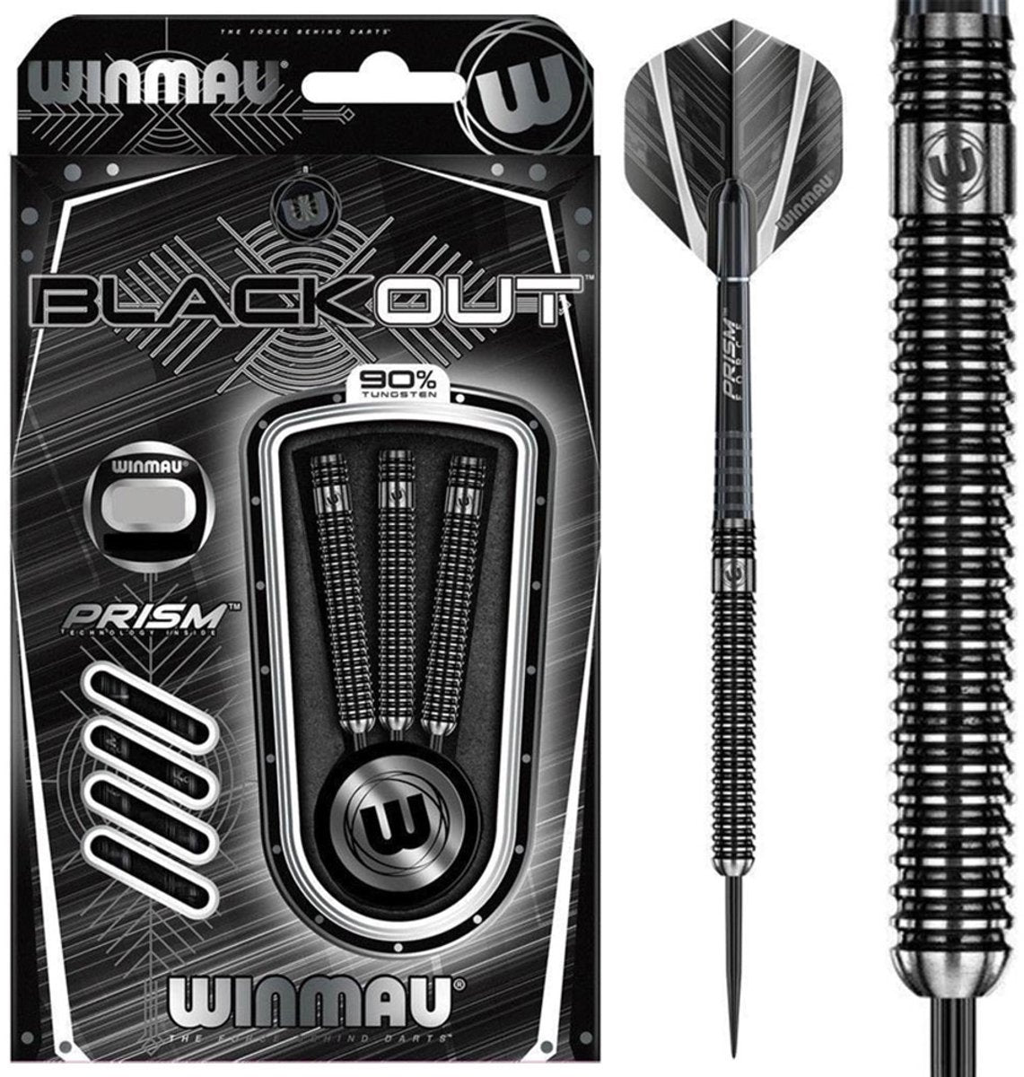 Winmau blackout 1 90% 26 grammes - fléchettes