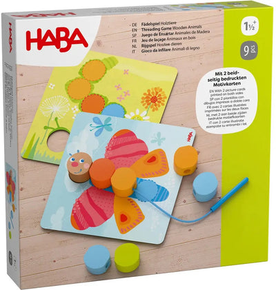 Haba jeu de ficelle animaux en bois [1,5 ans +]