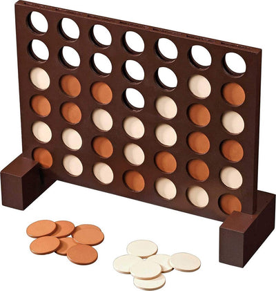 Philos quatre à la suite - jeu de société en bois pour 2 joueurs - 6+ ans