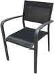 Chaise empilable Sens juventus en aluminium avec textilène