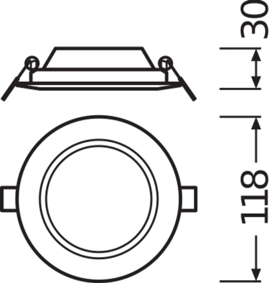 Ledvance downlight slim downlight projecteur projecteur - 4058075078994 - e3aur