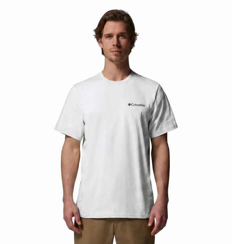 Chemise outdoor homme Columbia csc™ outdoor back Graphic Tee - blanc, vue panoramique