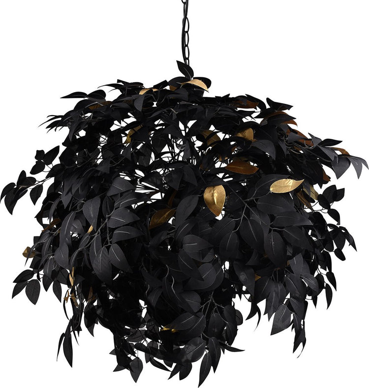 Rl live your light reality leavy - lustre - noir mat - excl. 4x e14 28 w - montage au plafond - protection des motifs - réglable en hauteur