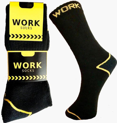 Chaussettes de travail - 5 paires - noir - 43-46